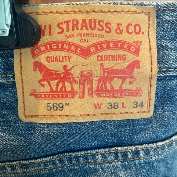 2! Men's hardly worn Levis 569 38/34 - Picture 5 of 8